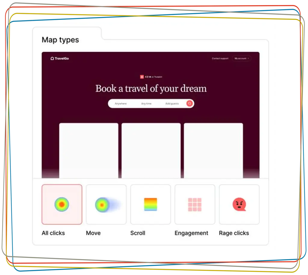 Contentsquare Heatmaps Website Beispiel