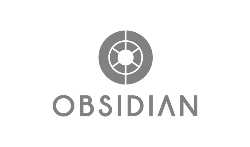 Obsidian Logo Transparent Mono