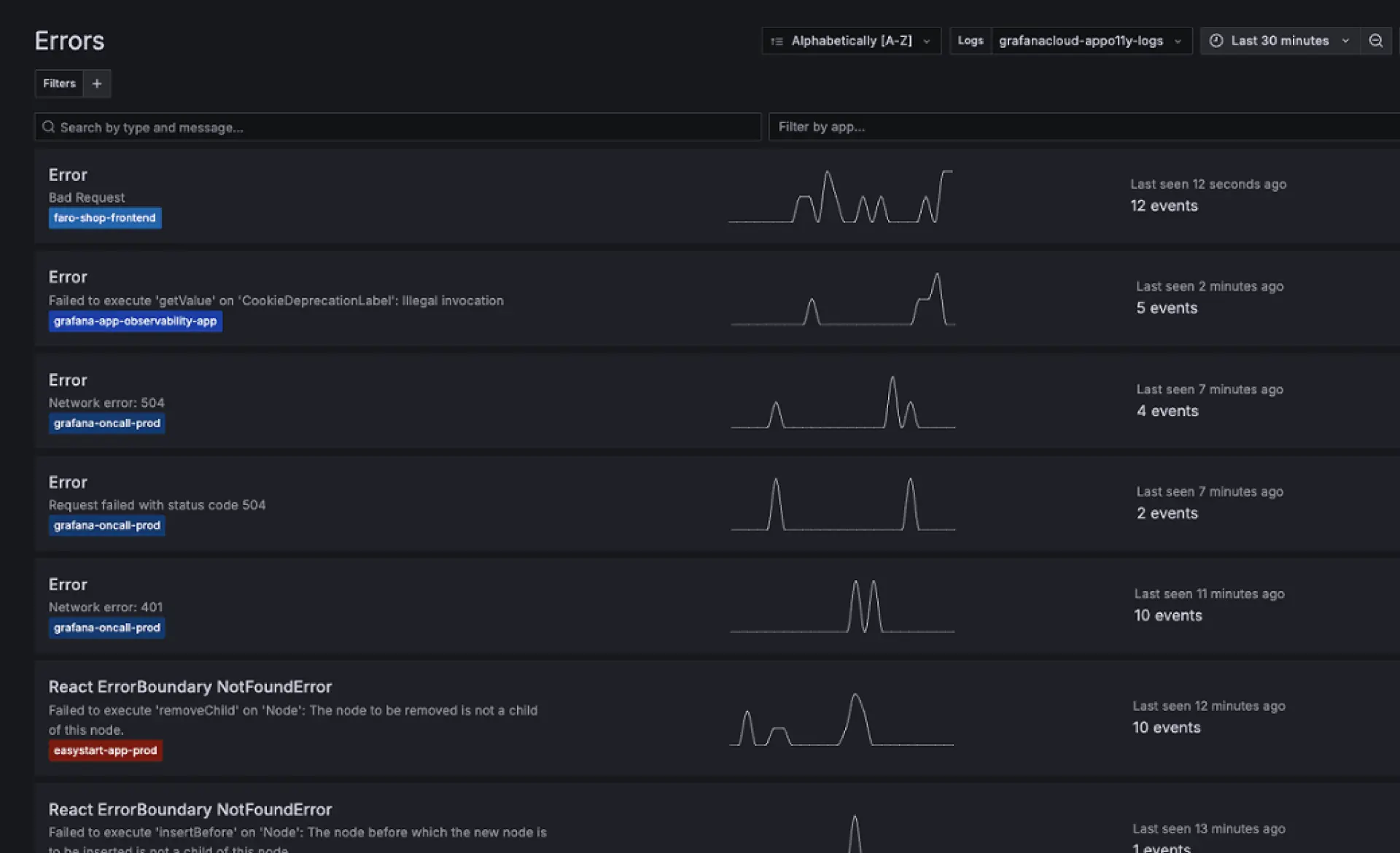grafana image-frontend-observability-2-frontend-observability-track-errors-1